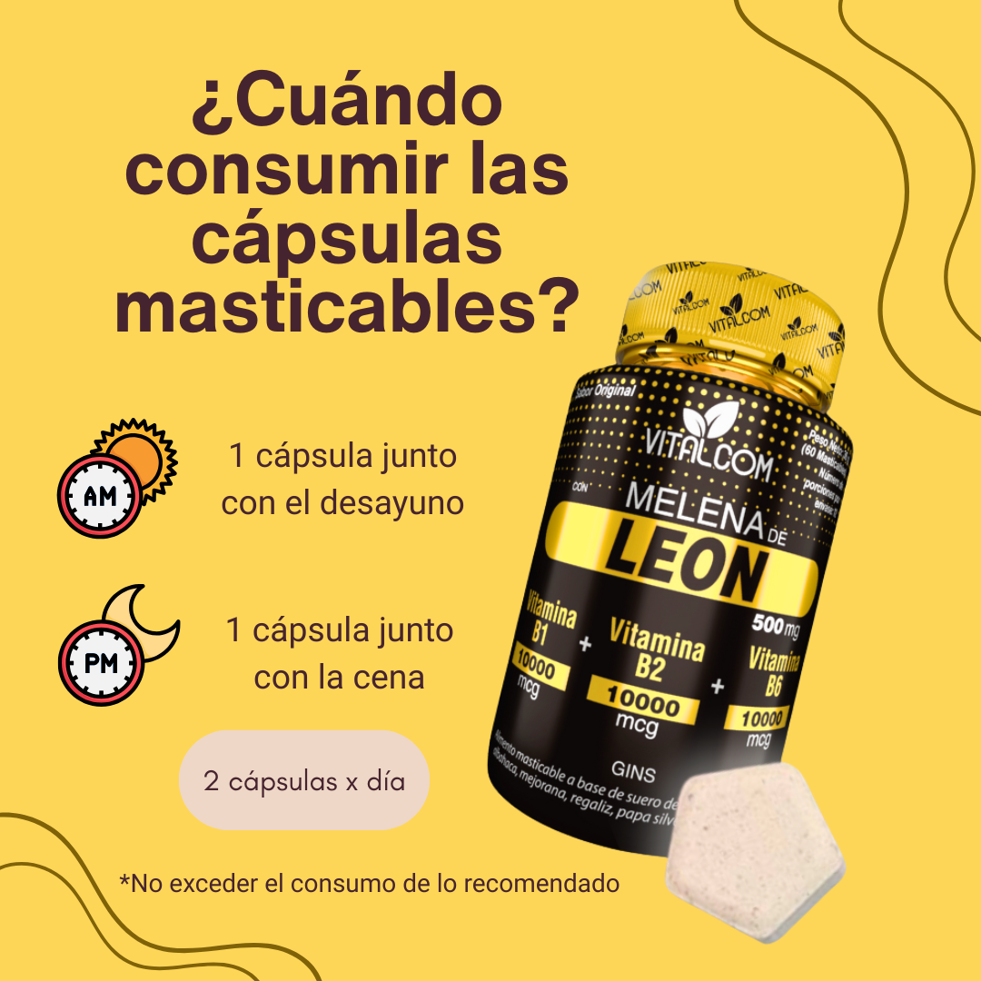 MELENA DE LEON EN CÁPSULAS